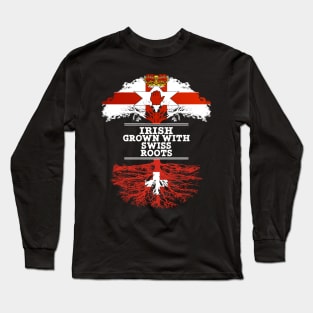 Northern Irish Grown With Swiss Roots - Gift for Swiss With Roots From Switzerland Long Sleeve T-Shirt